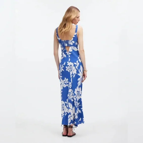 Madewell Tank Midi Dress in Floral - Picture 3 of 6